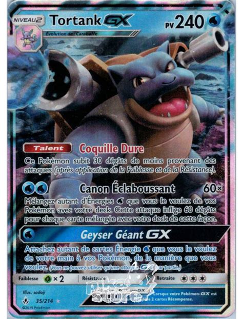 Fr Pokémon Carte Sl10 35214 Tortank Gx