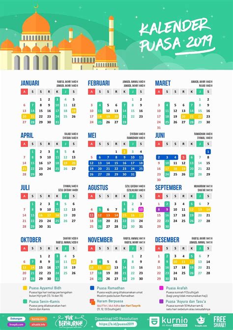 Harga yang ditawarkan beragam dan bisa disesuaikan. Download Kalender Puasa 2019, Sunnah dan Wajib - Denpono Blog