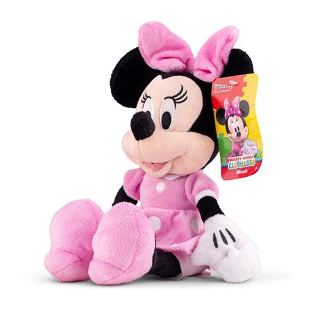 Disney 11 Inch Bean Plush Minnie Mouse In Pink Dress Free Shipping