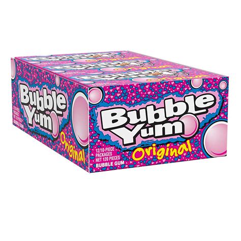 2 Pack Bubble Yum Original Flavor Bubble Gum 282 Ozpack Of 1210 Pcs