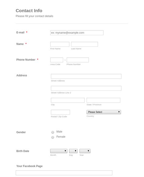 They are, however, pretty flexible, so if you decide to go for 2 pages, our templates will get the job done! Model Application Form Template | JotForm