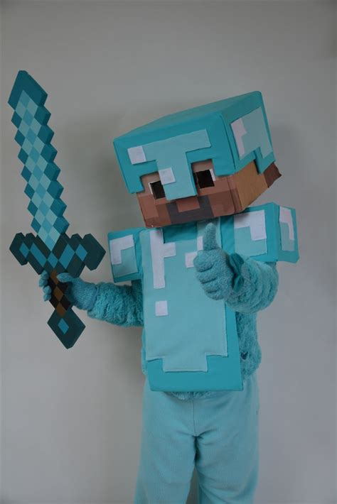Zumindest in die augmented reality. Minecraft #Steve #in #Diamond #Armor #DIY #Costume, #Armor ...