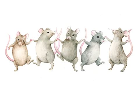 A Chorus Line Of Dancing Mice A Print From My Original