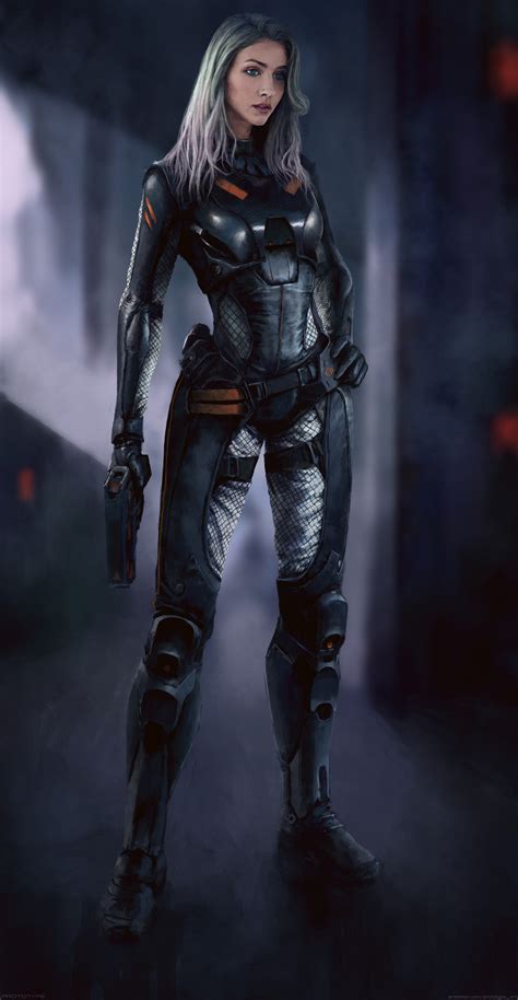 Sci Fi Girl Inspired By Mass Effect Series Imaginarycharacters