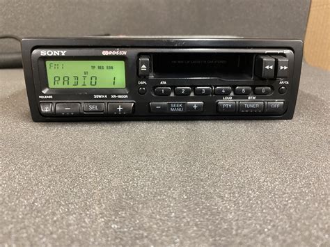 Old Sony Car Radio Stereo Cassette Player Model Xr 1800r Retro 90s