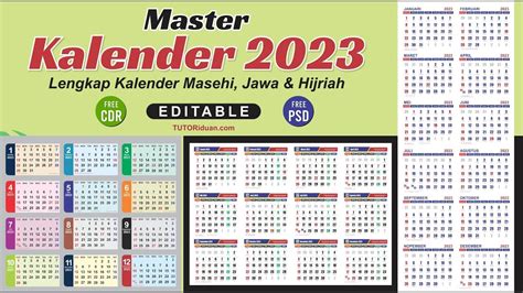 Master Kalender Lengkap Tanggal Jawa Dan Hijriah Free Cdr Psd Calendar Design