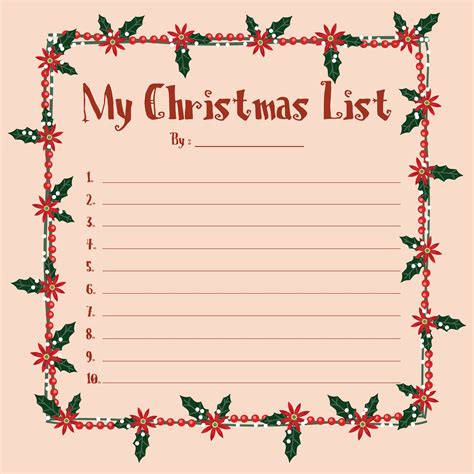 Cute Wish List Printable