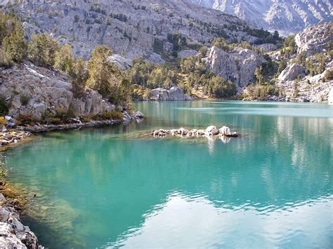 Turquoise Water In Fifth Lake Lakes In California Sierra Nevada