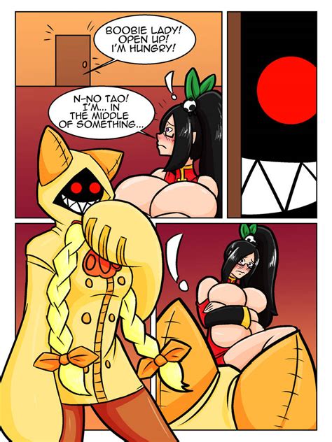 Rule 34 2girls Ass Blazblue Breast Expansion Breasts Cleavage Comic