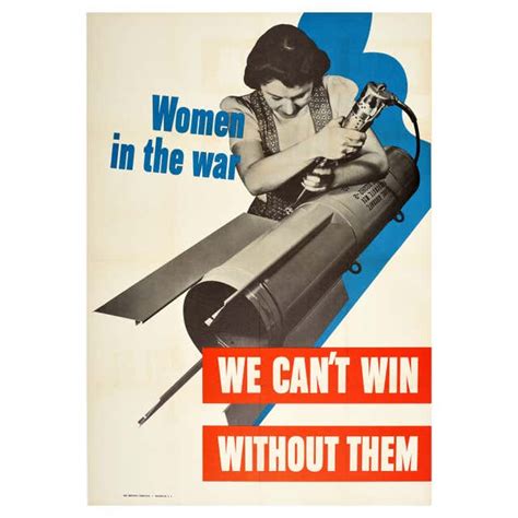 Original Vintage Wwii Poster United We Win War Effort Factory Workers