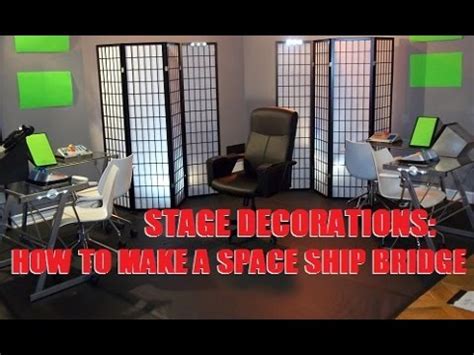 Getting up on a stage and singing gives kids a chance to step outside their comfort zone. Stage Decorations: How to Make a Space Ship Bridge - YouTube