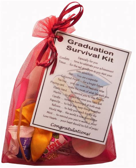 Graduation Survival Kit Great Novelty Graduation T Keepsake
