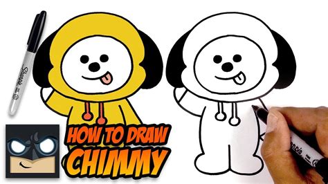 How To Draw Bt21 Chimmy Step By Step Tutorial Youtube