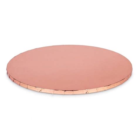Rose Gold Mirror Round Premium Masonite Mdf Cake Board Drum 10mm