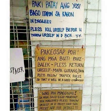 Pinoy Funny Pictures Signs