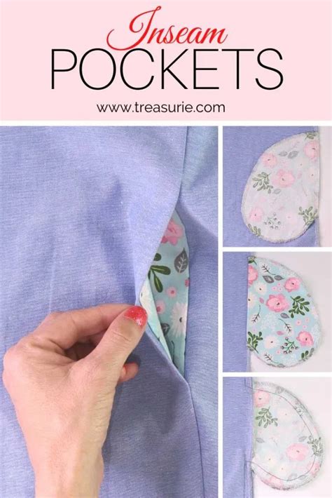 Inseam Pockets Side Pocket Tutorial And Pattern Treasurie In 2021