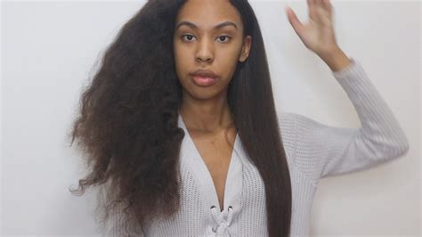 Easiest Way To Straighten Natural Hair Youtube