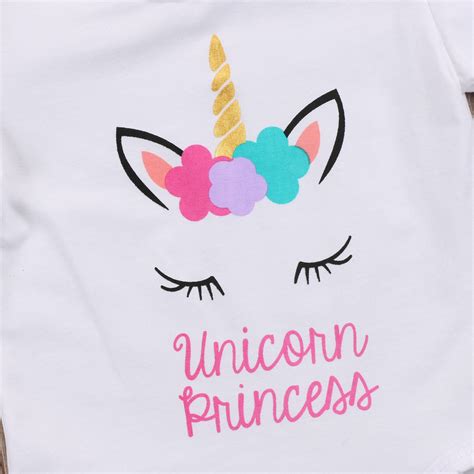 Baby Girls Unicorn Princess Onesie Bodysuit 100 Unicorns