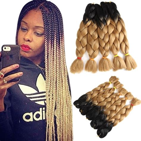 Our 3 toned ombre braiding hair blends effortlessly from one color to another giving you a custom look from root to tip. Amazon.com: DingDian Jumbo Braiding Hair Extensions Ombre ...