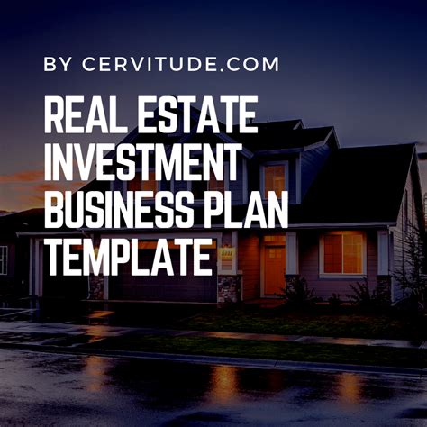Real Estate Investment Business Plan Template Cervitude