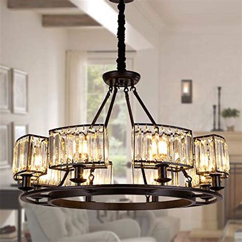 Osairuos Rustic Crystal Chandeliers Modern Contemporary Ceiling Light