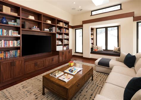 Bedroom designs, living room design, decorating ideas, interiors, bathroom, furniture entertainment rooms are now the norm in many houses. Transitional Living Room With Built-In Entertainment ...