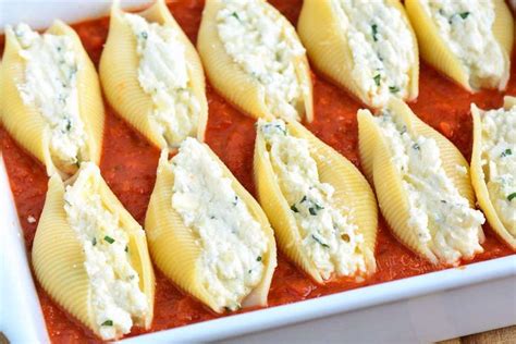 Classic Stuffed Shells Made With Flavorful Three Cheese Ricotta Filling