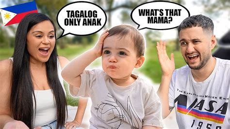 speaking only tagalog filipino to our son for 24 hours youtube