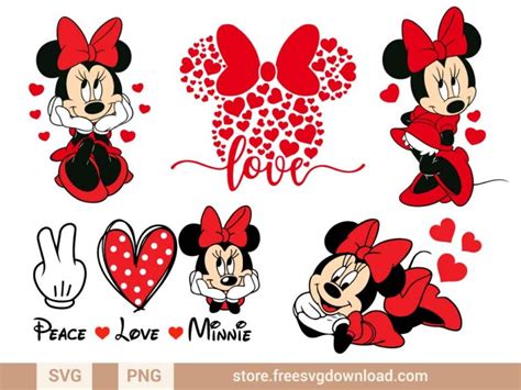 Minnie Valentine Svg Bundle Fsd K61 Store Free Svg Download