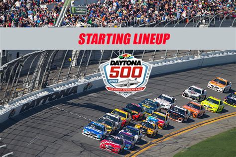Nascar Starting Lineup For The Daytona 500 Athlon Sports