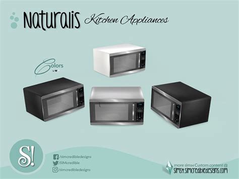 Microwave Countertop Wall Mounted Sims 4 Cc List