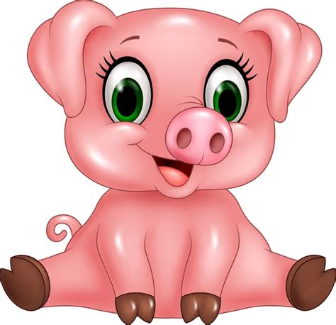 Little Baby Pig — Stock Vector © Dazdraperma 6491629