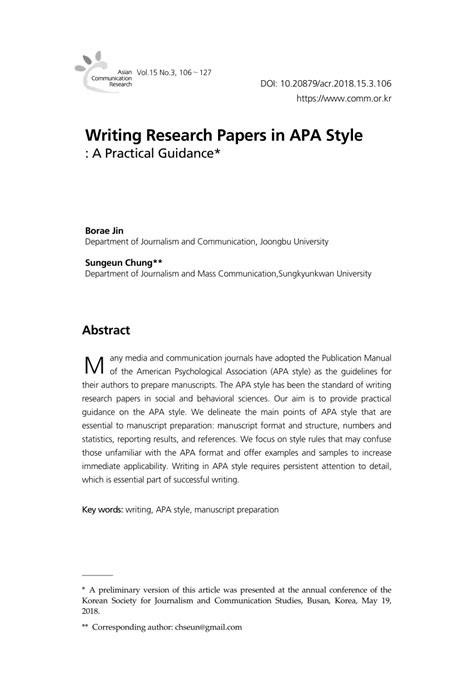 Example Apa Style Paper Abstract How To Write An Apa Abstract 2022