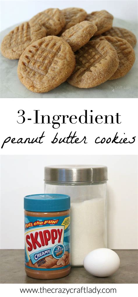 Best 3 ingredient christmas cookies from 3 ingre nt cookies that seriously impress from pillsbury. 3-Ingredient Peanut Butter Cookies [the easiest cookies ...