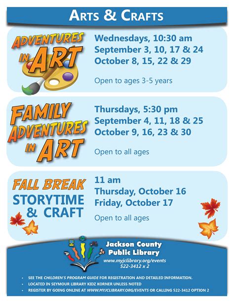 These Programs Have Expired Fall Craft Programs At Jackson County