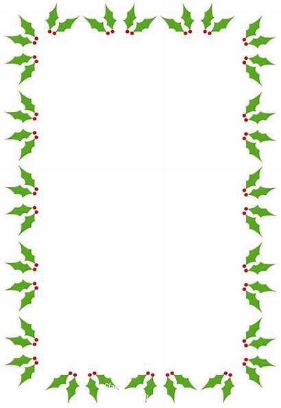 Borders Christmas Holly Clipart Clip Library