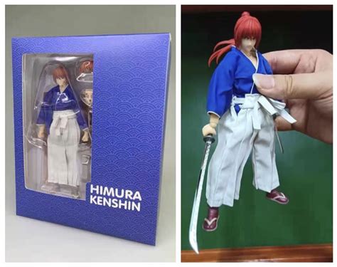 Japanese Animation Figurine Dasin Model Himura Kenshin Blue Color Version Misb Returned