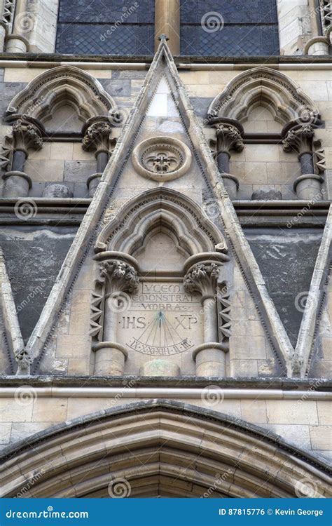 Facade Of York Minster Cathedral Church Stock Photo Image Of English