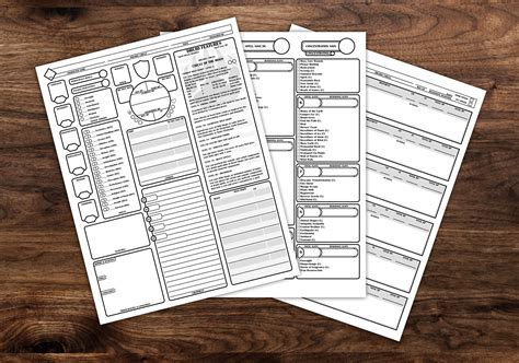 These Custom Dungeons And Dragons Character Sheets Were Created And