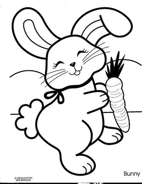 This is a cute option and perfect for anyone who loves to color. Bunny coloring page | Bunny coloring pages, Easter bunny ...