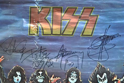 Kiss Destroyer Signed Foil Aucoin Poster X4 Retro Army Etsy