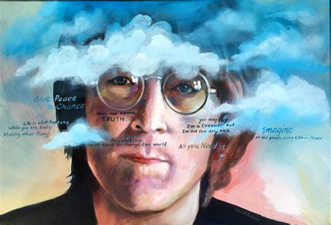 John Lennon Imagine Painting By Robert Korhonen