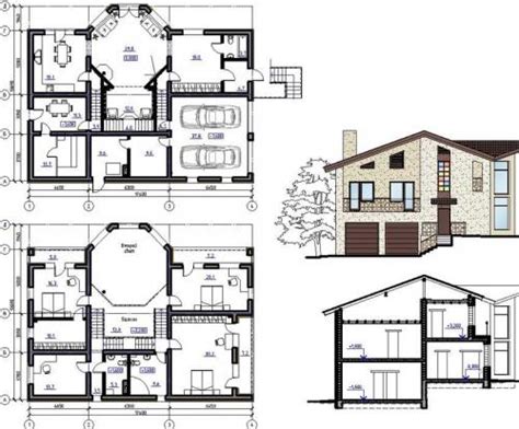 План первого этажа жилого дома чертеж с размерами Структура проекта