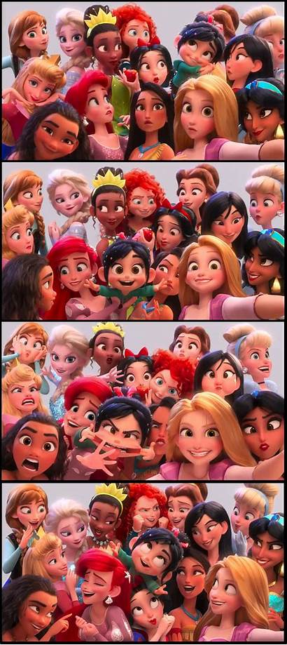 Disney Princesas Princess Princesses Selfie Wreck Ralph