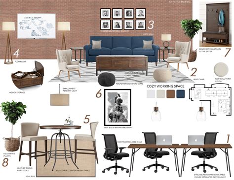 Before And After Small Modern Online Office Design Decorilla Online