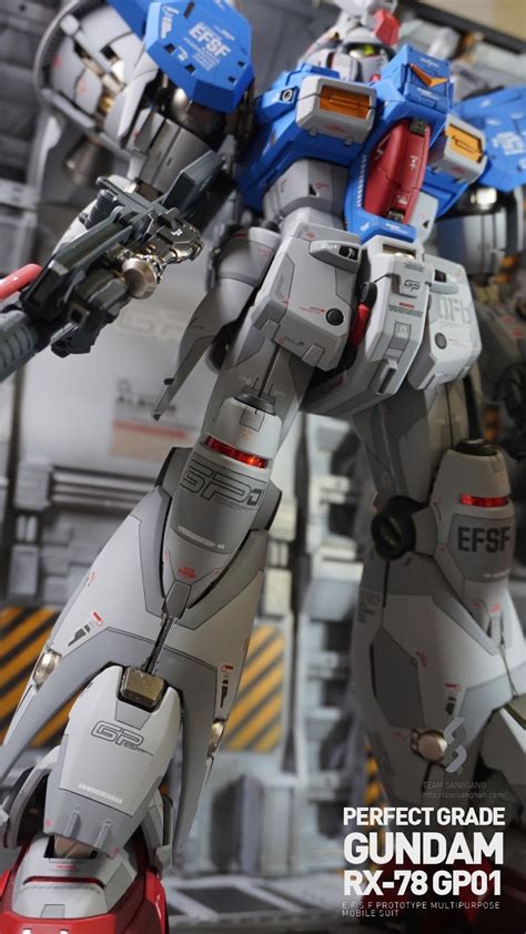 GUNDAM GUY PG 1 60 RX 78 Fb Gundam GP01 Custom Mechanical Chain Base