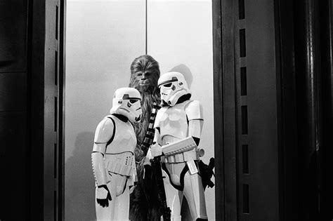 Han And Luke Stormtroopers With Chewie In Elevator Anh 01 Star Wars