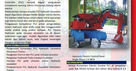Automation Jaya Plc Hydraulic Excavator Simulation Trainer