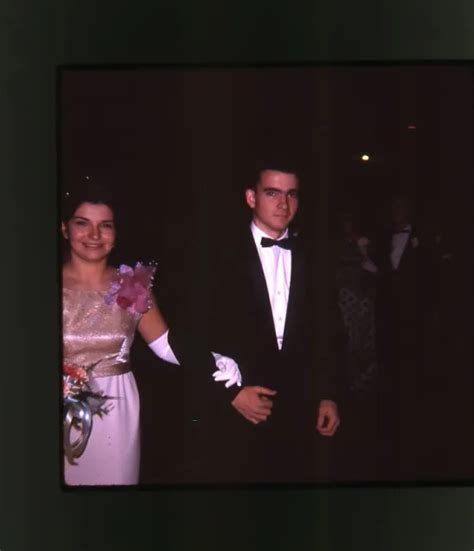 1966 Amateur 35mm Photo Slide Teen Couple In Formal Attire Nice Dress Prom Dance 499 Picclick
