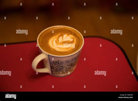 Latte art coffee Stock Photo - Alamy